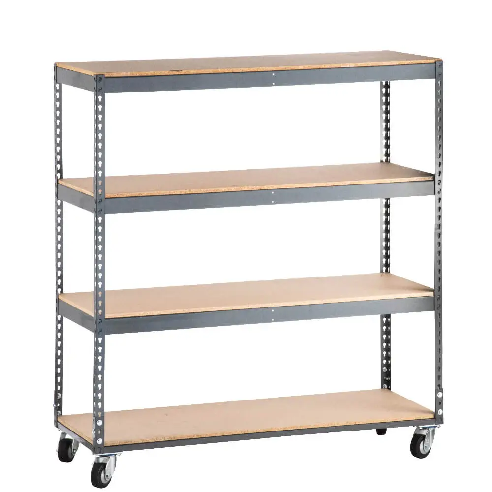Mobile Chrome Shelving Unit